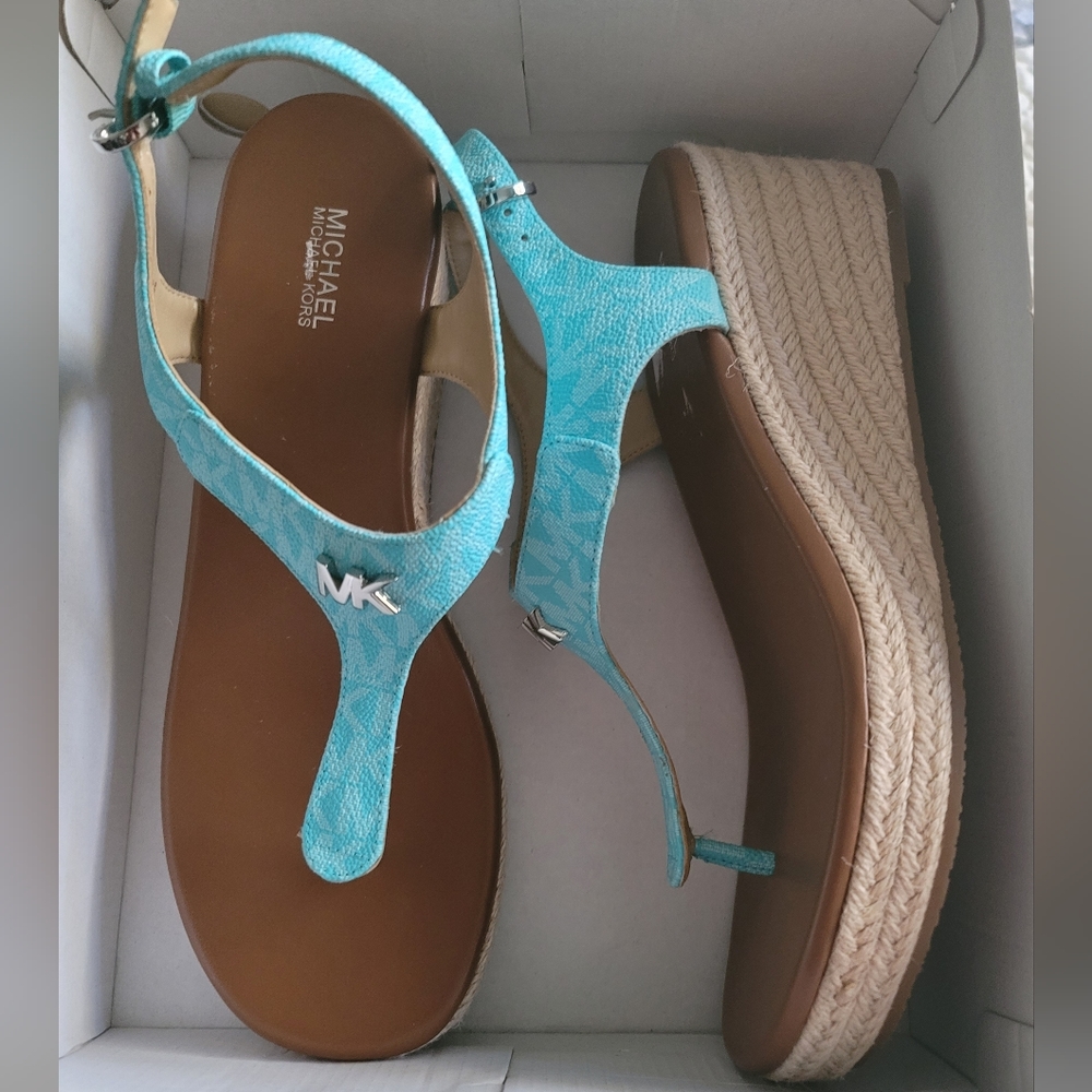 MK Sandals - Ocean Blue - Brand New in box